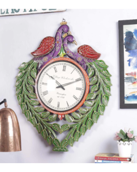 Multicolour Solid Wood Wall Clock Multicolour Solid Wood Wall Clock